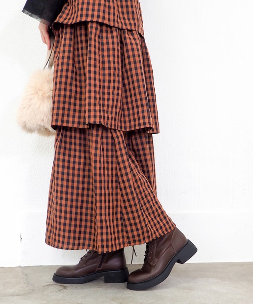 あしながおじさん(アシナガオジサン)の「ソフトレースアップブーツ 4810005(ブーツ・レディース・ブラック/ダークブラウン・24cm/23.5cm/23cm/22.5cm/24.5cm)」の7枚目の写真