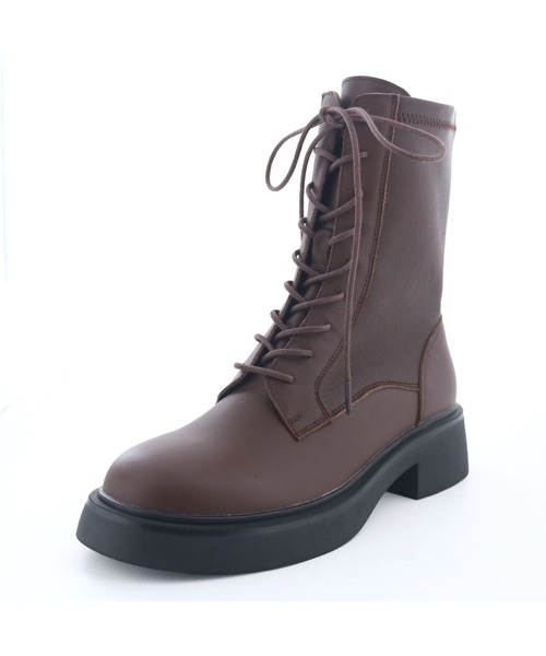 あしながおじさん(アシナガオジサン)の「ソフトレースアップブーツ 4810005(ブーツ・レディース・ブラック/ダークブラウン・24cm/23.5cm/23cm/22.5cm/24.5cm)」の13枚目の写真