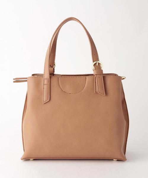 BEAUTY&YOUTH UNITED ARROWS(ビューティーアンドユースユナイテッドアローズ)の「【2WAY】BY∵ ベルトハンドルトート ◆(トートバッグ・レディース・ホワイト/ネイビー/ライトピンク/ベージュ/レッド/ワインレッド/ブラック/グレー・フリ-)」の4枚目の写真