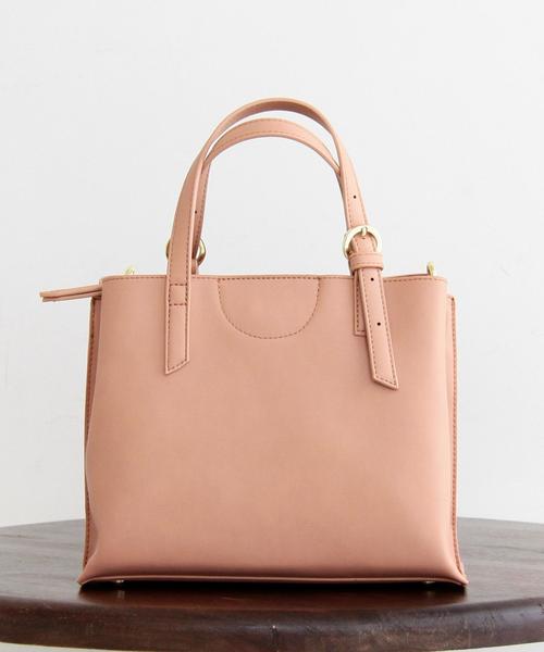 BEAUTY&YOUTH UNITED ARROWS(ビューティーアンドユースユナイテッドアローズ)の「【2WAY】BY∵ ベルトハンドルトート ◆(トートバッグ・レディース・ホワイト/ネイビー/ライトピンク/ベージュ/レッド/ワインレッド/ブラック/グレー・フリ-)」の10枚目の写真