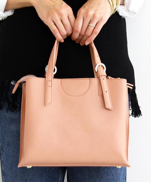 BEAUTY&YOUTH UNITED ARROWS(ビューティーアンドユースユナイテッドアローズ)の「【2WAY】BY∵ ベルトハンドルトート ◆(トートバッグ・レディース・ホワイト/ネイビー/ライトピンク/ベージュ/レッド/ワインレッド/ブラック/グレー・フリ-)」の22枚目の写真