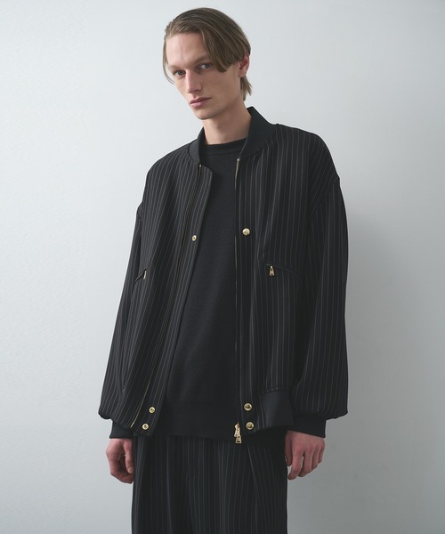 CULLNI(クルニ)の「【CULLNI】別注 MA-1(ブルゾン・メンズ・ブラック/ブラック系その他2/ベージュ・1/2)」の1枚目の写真