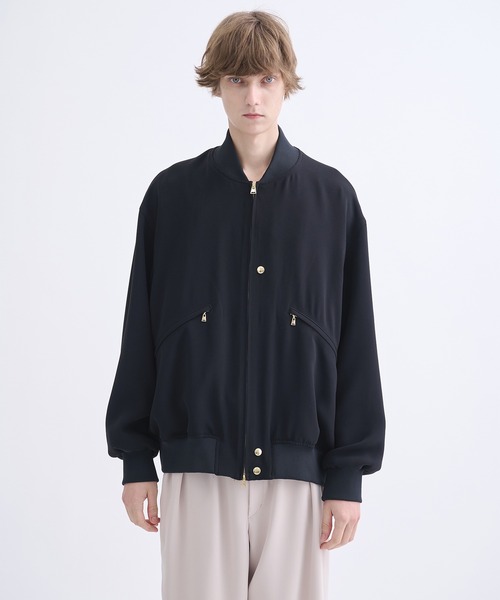 CULLNI(クルニ)の「【CULLNI】別注 MA-1(ブルゾン・メンズ・ブラック/ブラック系その他2/ベージュ・1/2)」の18枚目の写真