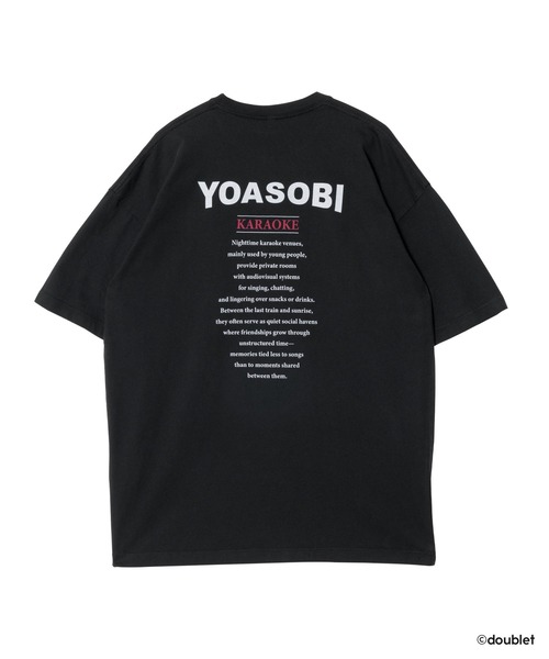 YOASOBI × doublet(ヨアソビ × ダブレット)の「NIGHT OUT T-SHIRT KARAOKE(Tシャツ/カットソー・レディース・ブラック・L/M/S/XS/XL)」の4枚目の写真
