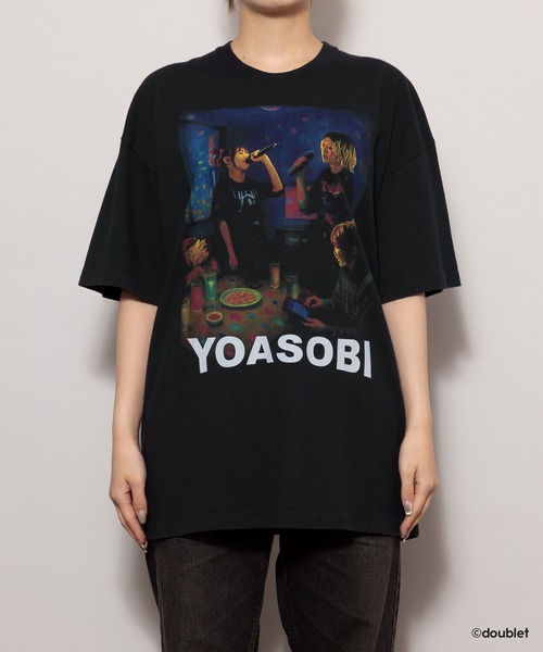 YOASOBI × doublet(ヨアソビ × ダブレット)の「NIGHT OUT T-SHIRT KARAOKE(Tシャツ/カットソー・レディース・ブラック・L/M/S/XS/XL)」の5枚目の写真