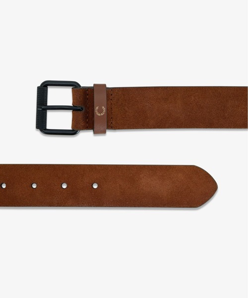 FRED PERRY（フレッドペリー）の「Suede Belt／スウェードベルト（ベルト・メンズ・ブラウン・32）」の3枚目の写真