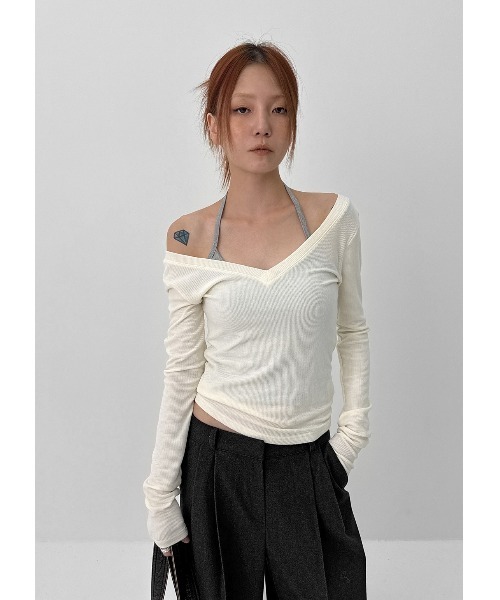 BLACKUP（ブラックアップ）の「[MADE] ブレアバックルツータックワイドスラックス（スラックス・レディース・チャコール/ブラウン・MEDIUM/SMALL）」の16枚目の写真