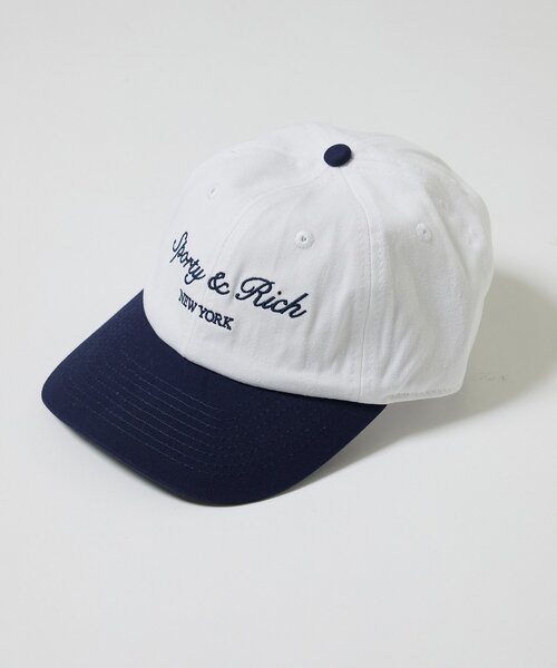 SPORTY&RICH（スポーティアンドリッチ）の「【Sporty&Rich】Syracuse Hat（キャップ・レディース・ホワイト・FREE）」の4枚目の写真