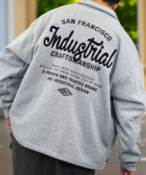 セール】【GROOVY STORE】ビッグサイズ スウェット コーチジャケット