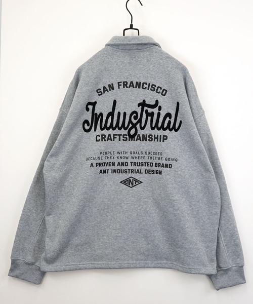 GROOVY STORE】ビッグサイズ スウェット コーチジャケット 裏起毛