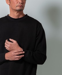 BAYBLO（ベイブロ）の「(SA) ボーダー ジャガード 無地 トレーナー（スウェット）」