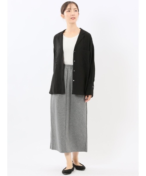 m.f.editorial（エムエフエディトリアル）の「【ストレッチ】m.f.エディトリアル レディース ポンチ タイトスカート（スカート・レディース・ブラック/グレー系その他2・MEDIUM）」の11枚目の写真