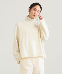 Demi-Luxe BEAMS | 【1/1値下げ】ウール ナイロン ハイネック ニット(ニット/セーター)