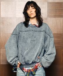 お値下げ❗️MAISON SPECIAL メゾンスペシャルトップス！！ UNISEX》Prime-Over Landscape Painting Crew Neck Knit