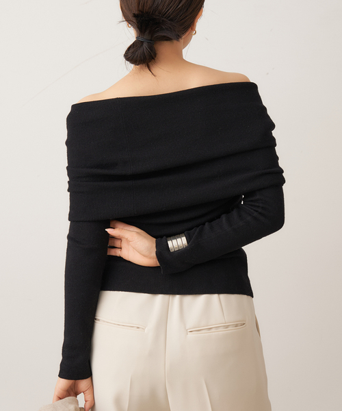 plage(プラージュ)の「《代官山店・WEB限定》LE PETIT PULLE / ル プティ プレ BARDOT NECKLINE ニット(ニット/セーター・レディース・ブラック・FREE)」の20枚目の写真