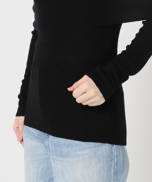 plage(プラージュ)の「《代官山店・WEB限定》LE PETIT PULLE / ル プティ プレ BARDOT NECKLINE ニット(ニット/セーター・レディース・ブラック・FREE)」の14枚目の写真