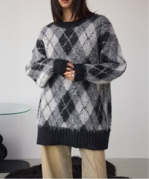 【新品】BLACK LABEL アーガイルニットセーター⭐️ 新品】BLACK LABEL アーガイルニットセーター⭐️