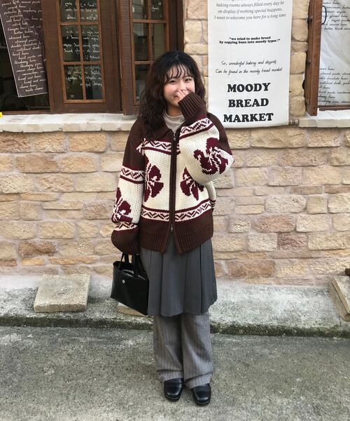 ROCKCAKE(ロックケーキ)の「Flower Cowichan Cardigan - Black/Black(カーディガン/ボレロ・レディース・その他・SMALL)」の20枚目の写真
