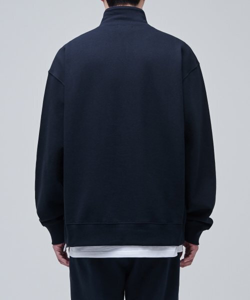 MUSINSA STANDARD（ムシンサスタンダード）の「特大ハーフジップアップスウェットシャツ[ネイビー]（スウェット・メンズ・その他・SMALL/MEDIUM/LARGE/X-LARGE/XX-LARGE/XXX-LARGE）」の3枚目の写真