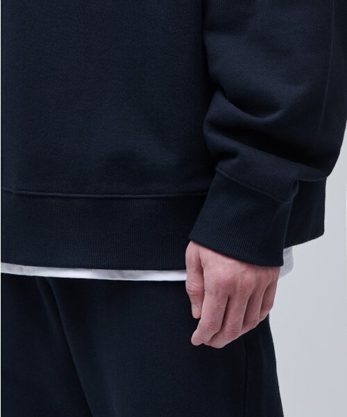 MUSINSA STANDARD（ムシンサスタンダード）の「特大ハーフジップアップスウェットシャツ[ネイビー]（スウェット・メンズ・その他・SMALL/MEDIUM/LARGE/X-LARGE/XX-LARGE/XXX-LARGE）」の8枚目の写真