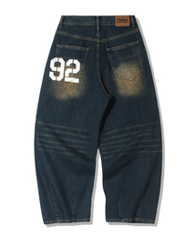 TRILLION（トリリオン）の「Front Washing Wide Denim Pants_YELLOW BLACK（デニムパンツ）」