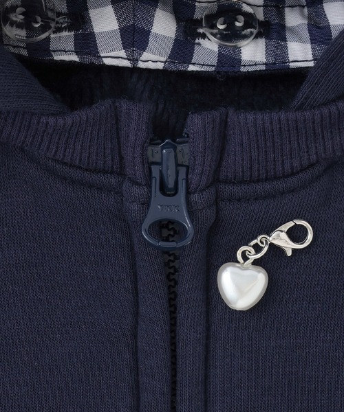 KP(ケーピー)の「うさ耳 スムース裏シャギー パーカ(パーカー・キッズ・ネイビー/ピンク・90cm/100cm/110cm/120cm/130cm)」の10枚目の写真