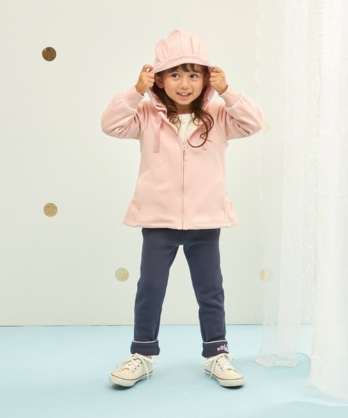 KP(ケーピー)の「うさ耳 スムース裏シャギー パーカ(パーカー・キッズ・ネイビー/ピンク・90cm/100cm/110cm/120cm/130cm)」の3枚目の写真