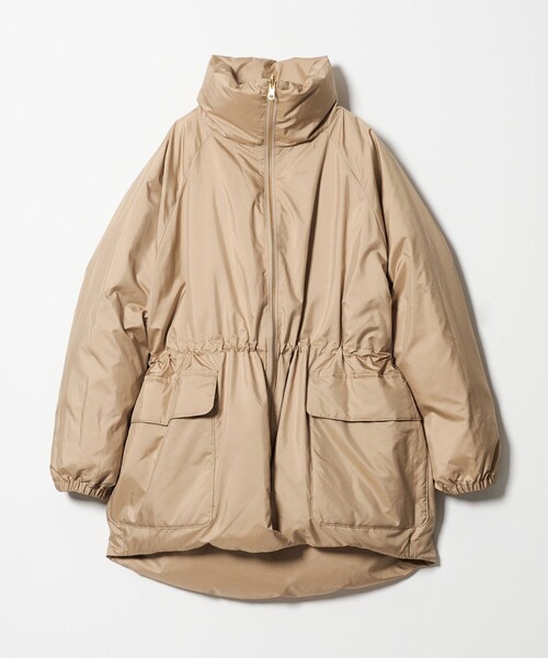 【mugi】＊conte＊リバーシブルダウンジャケット　ブラック conte＞ミリタリー リバーシブル ダウンジャケット（ダウンジャケット