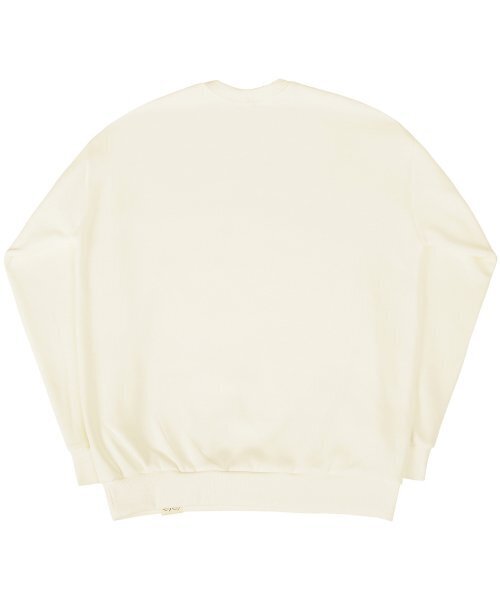 GRAVER（グレーバー）の「[UNISEX]スモールフラワーベアフェイス刺繍スマイルマンツーマン_クリーム（スウェット・レディース・アイボリー・LARGE/MEDIUM/SMALL/X-LARGE）」の5枚目の写真