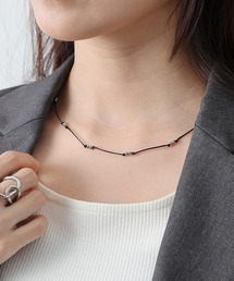 COLONY 2139 | メタリックパールコードネックレス(ネックレス)