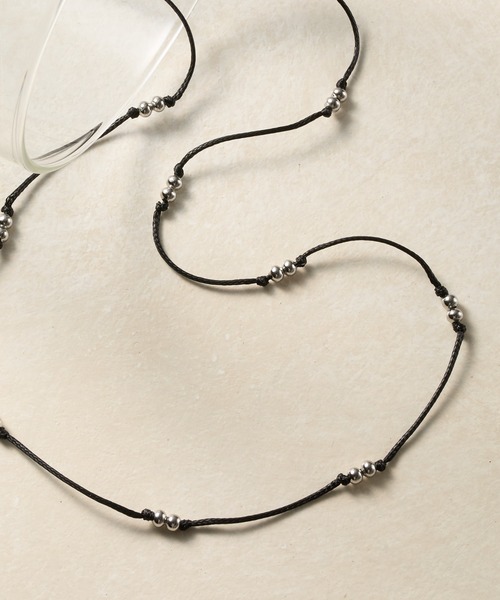 COLONY 2139(コロニートゥーワンスリーナイン)の「メタリックパールコードネックレス(ネックレス・レディース・ブラック・FREE)」の2枚目の写真