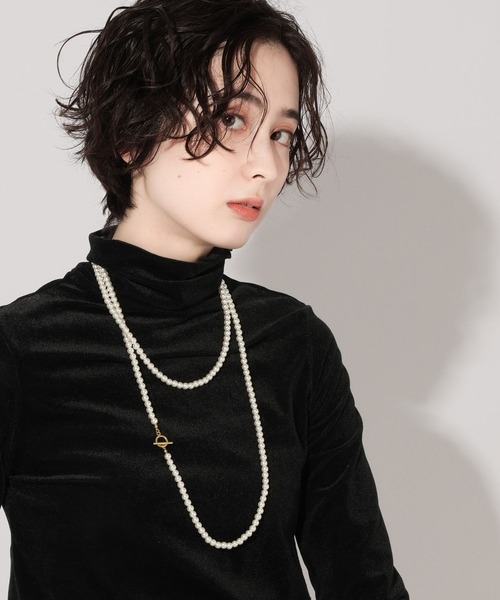 GEORGE'S（ジョージズ）の「ロングパールネックレス（ネックレス・レディース・ホワイト・FREE）」の2枚目の写真