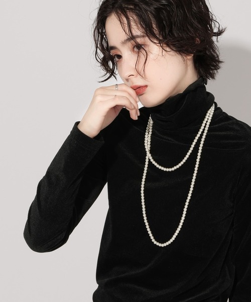 GEORGE'S（ジョージズ）の「ロングパールネックレス（ネックレス・レディース・ホワイト・FREE）」の4枚目の写真