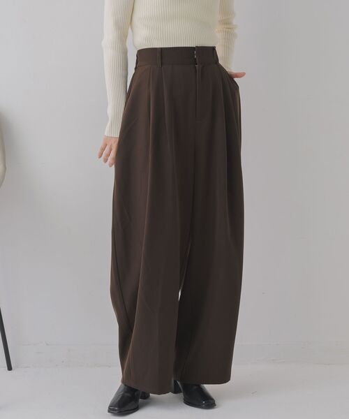 RETRO GIRL（レトロガール）の「コクーンシルエットPT（スラックス・レディース・ブルー系その他2/ブラウン/ブラック・FREE）」の8枚目の写真