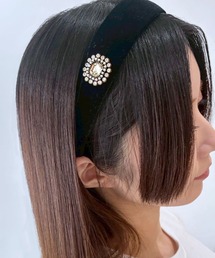 meJane（ミージェーン）の「ビジュー付きカチューシャ（カチューシャ）」