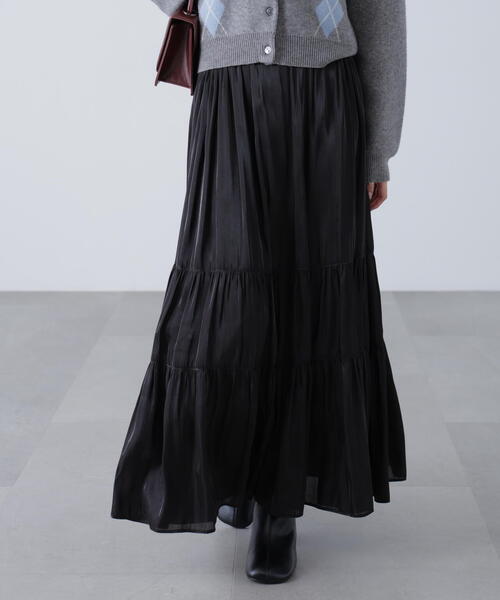 FREE'S MART(フリーズマート)の「◇シャイニーティアードスカート(スカート・レディース・ホワイト/ブラック/ブルー/ベージュ系その他・MEDIUM/SMALL)」の18枚目の写真