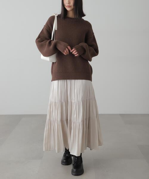 FREE'S MART（フリーズマート）の「◇シャイニーティアードスカート（スカート・レディース・ホワイト/ブラック/ブルー/ベージュ系その他/ベージュ系その他2・MEDIUM/SMALL）」の11枚目の写真