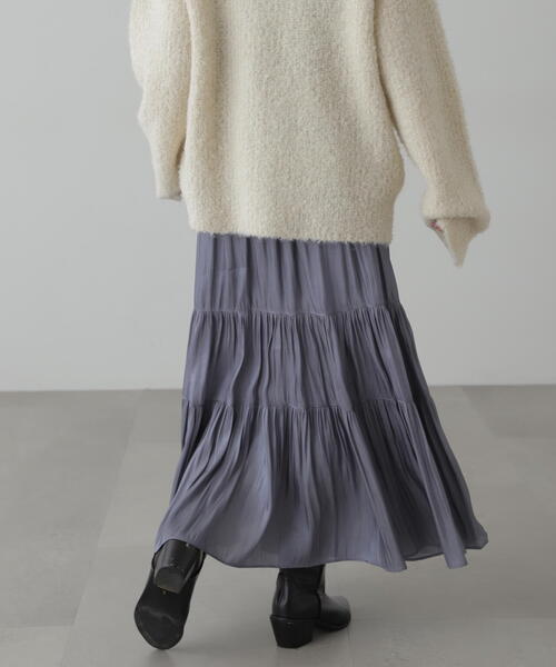 FREE'S MART(フリーズマート)の「◇シャイニーティアードスカート(スカート・レディース・ホワイト/ブラック/ブルー/ベージュ系その他・MEDIUM/SMALL)」の11枚目の写真