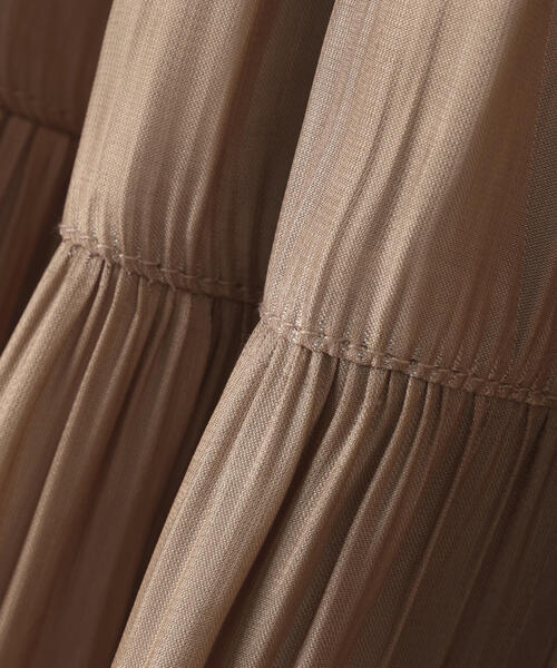 FREE'S MART（フリーズマート）の「◇シャイニーティアードスカート（スカート・レディース・ホワイト/ブラック/ブルー/ベージュ系その他/ベージュ系その他2・MEDIUM/SMALL）」の6枚目の写真