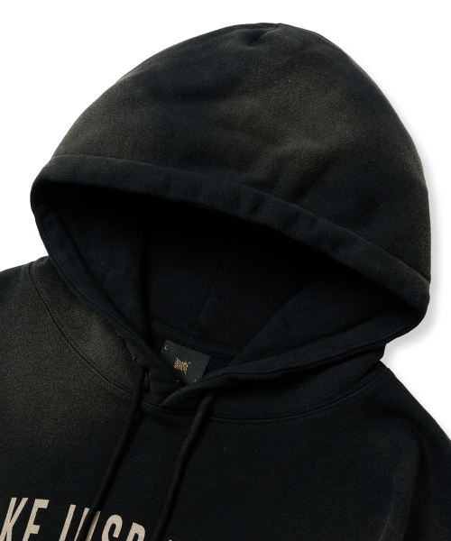 BROWNBREATH(ブラウンブレス)の「TAKE INSPIRATION WASHED HOODIE - BLACK(パーカー・レディース・その他・SMALL/MEDIUM/LARGE/X-LARGE)」の5枚目の写真