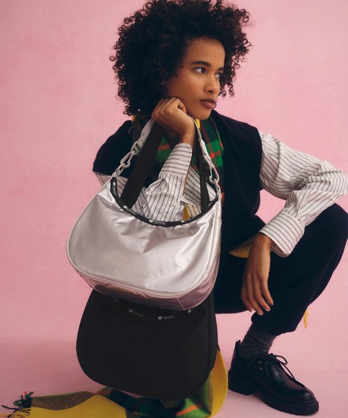 LeSportsac(レスポートサック)の「【LeSportsac for ADAM ET ROPE'】PH N/S CONV HOBO (SOLID)(ショルダーバッグ・レディース・ブラウン/ブラック・FREE)」の17枚目の写真