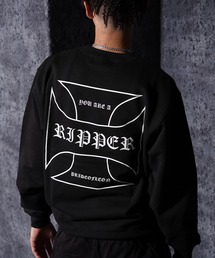 RIPPER（リッパー）の「【RIPPER】クロス スウェット シャツ / Cross Sweatshirt（スウェット）」