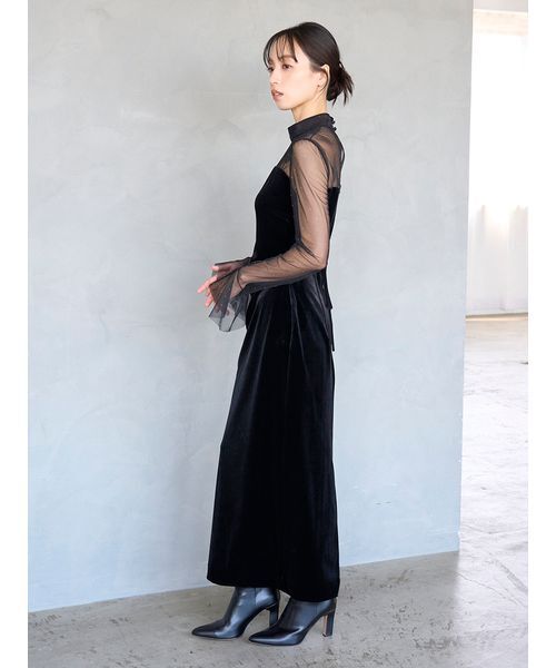 シアードッキングベロアドレス（ワンピース）｜SNIDEL（スナイデル）の