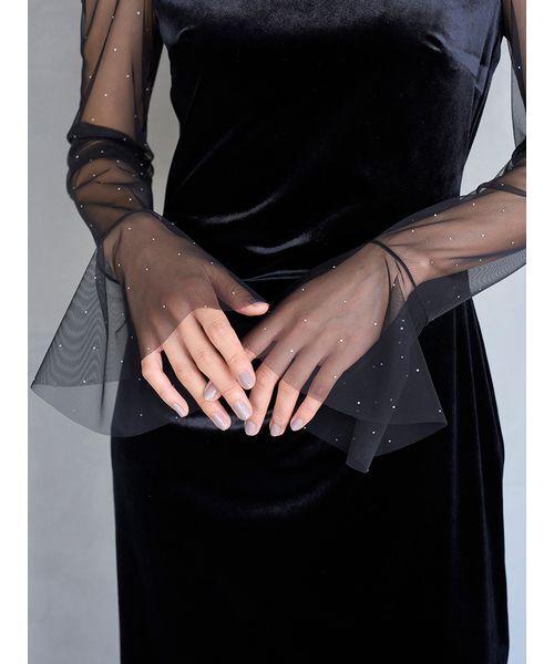 シアードッキングベロアドレス（ワンピース）｜SNIDEL（スナイデル）の