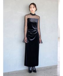 SNIDEL｜スナイデルのワンピース（ブラック/黒色系）通販 - ZOZOTOWN