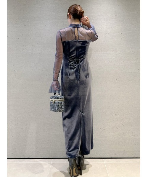 シアードッキングベロアドレス（ワンピース）｜SNIDEL（スナイデル）の