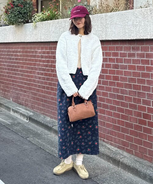 GEVACO（ゲバコ）の「【GEVACO】ショートニットボレロ（カーディガン/ボレロ・レディース・レッド/パープル/アイボリー・ONE SIZE）」の7枚目の写真