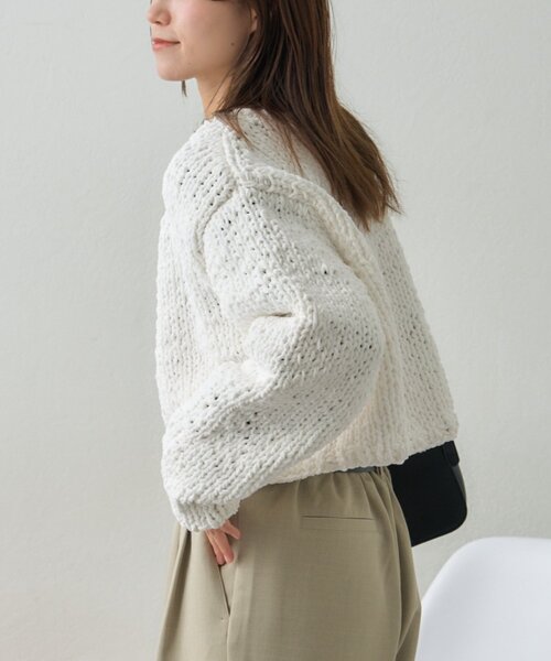 GEVACO（ゲバコ）の「【GEVACO】ショートニットボレロ（カーディガン/ボレロ・レディース・レッド/パープル/アイボリー・ONE SIZE）」の15枚目の写真