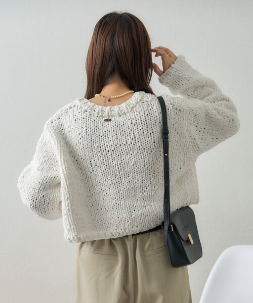 GEVACO（ゲバコ）の「【GEVACO】ショートニットボレロ（カーディガン/ボレロ・レディース・レッド/パープル/アイボリー・ONE SIZE）」の16枚目の写真