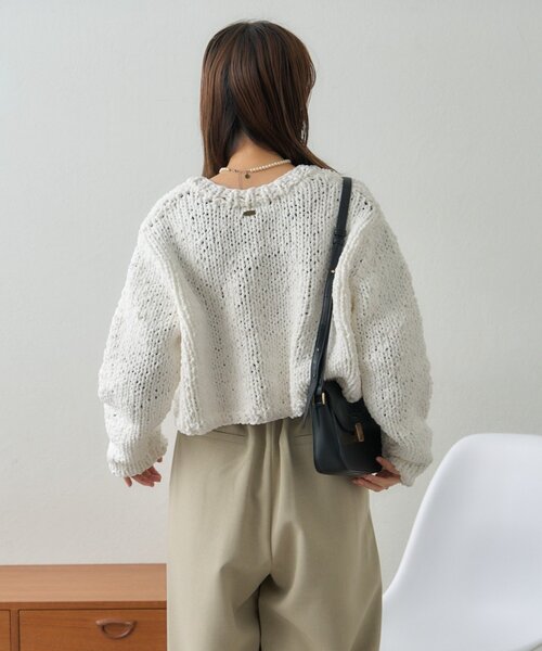 GEVACO（ゲバコ）の「【GEVACO】ショートニットボレロ（カーディガン/ボレロ・レディース・レッド/パープル/アイボリー・ONE SIZE）」の17枚目の写真